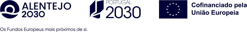 Alentejo 2030, Portugal 2030, Cofinanciado pela União Europeia