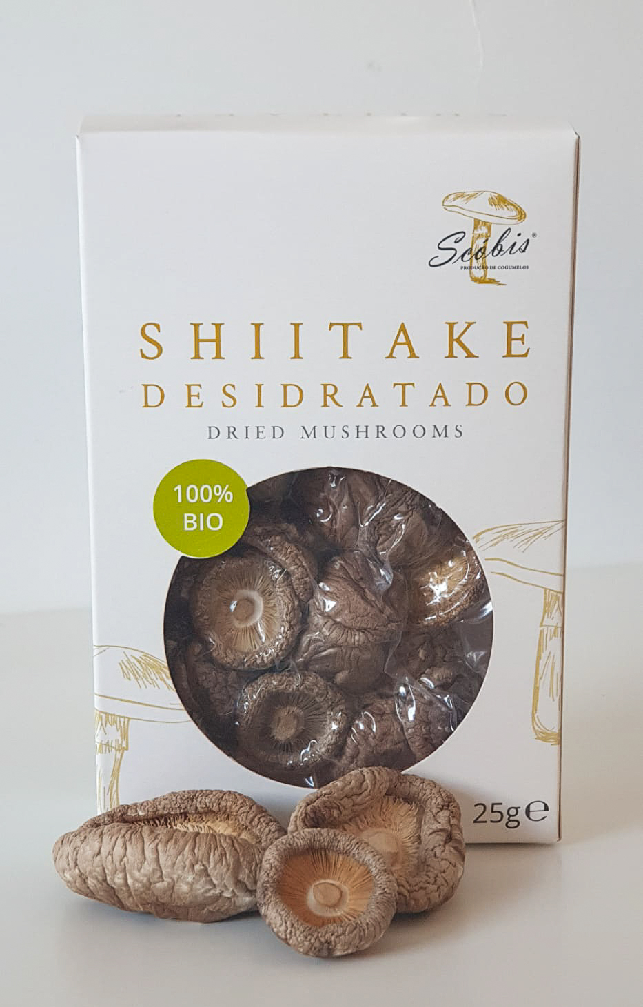 Cogumelos Biológicos Shiitake Desidratados